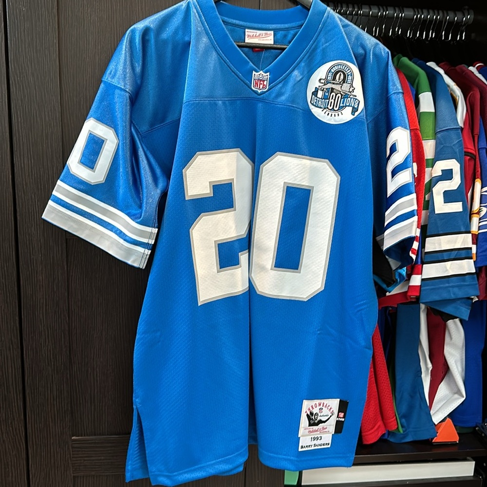 Barry Sanders Detroit Lions Mitchell & Ness 1993 Authentic Throwback NFL Jersey - Picture 1 of 9